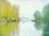 Argenteuil Paintings - Autumn on the Seine, Argenteuil by Claude Monet